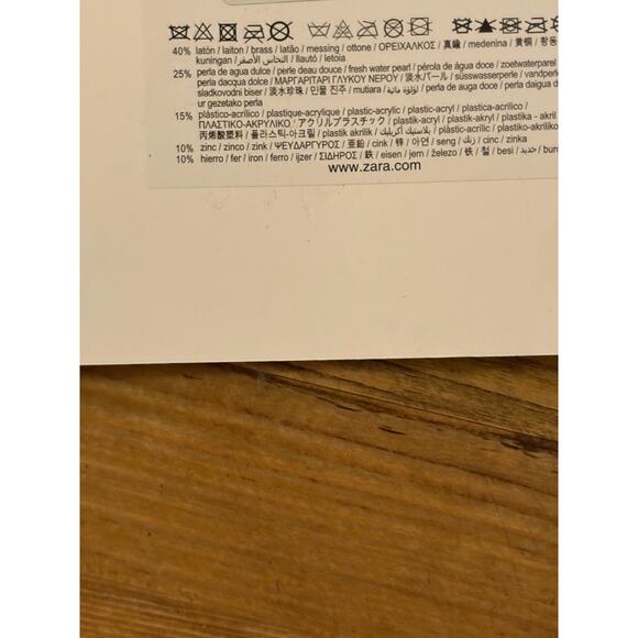 Nwt- zara- multi strand necklace with freshwater pearl - Picture 3 of 3